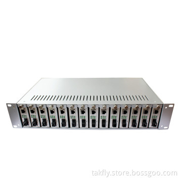 16 Port Fiber to Ethernet Fiber Optical Media Converter